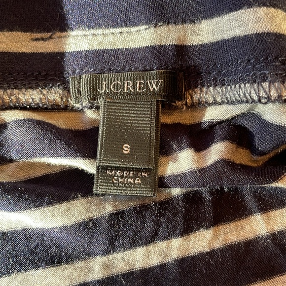 J crew small maxi skirt. Navy with heather gray stripes - Picture 5 of 6